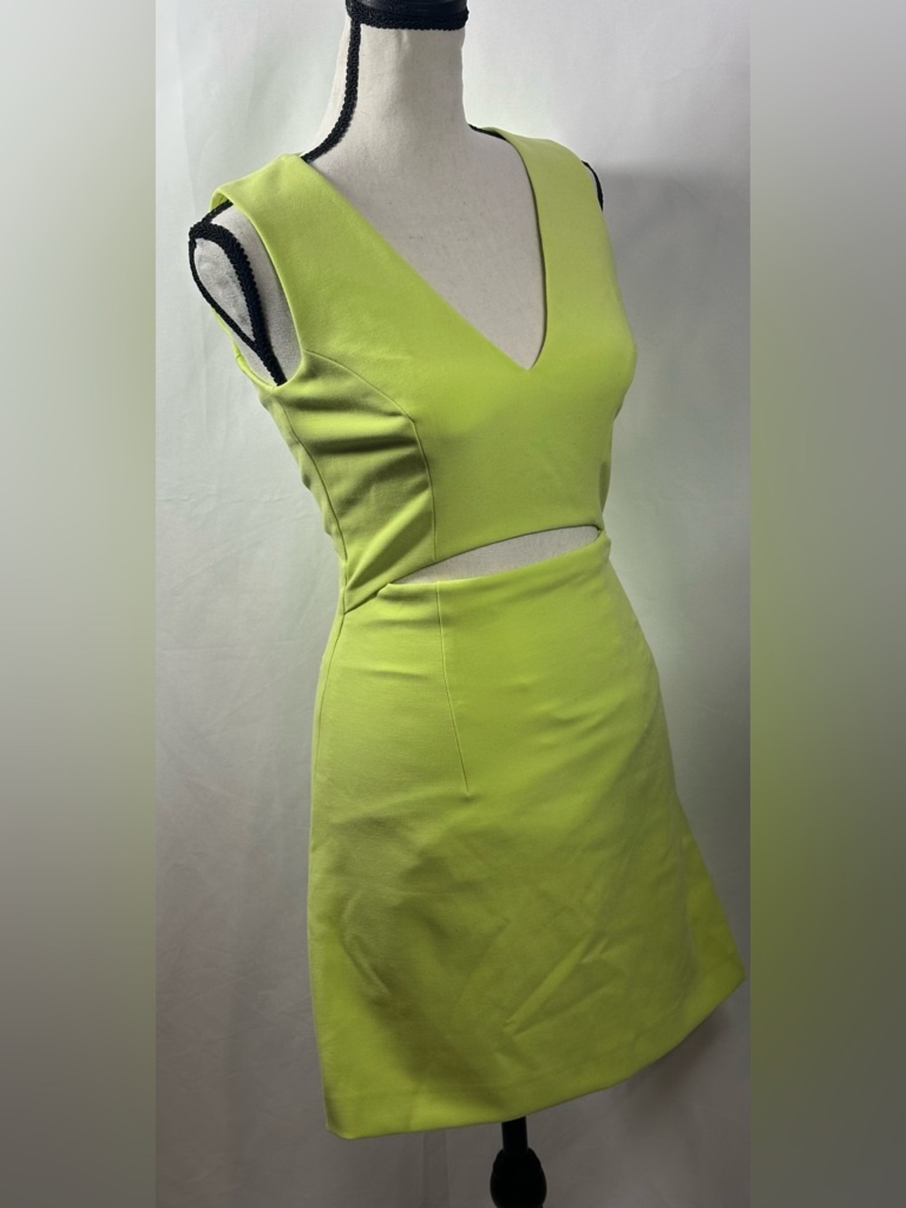 🩷French Connection Neon Lime Mini Dress - Picture 10 of 11